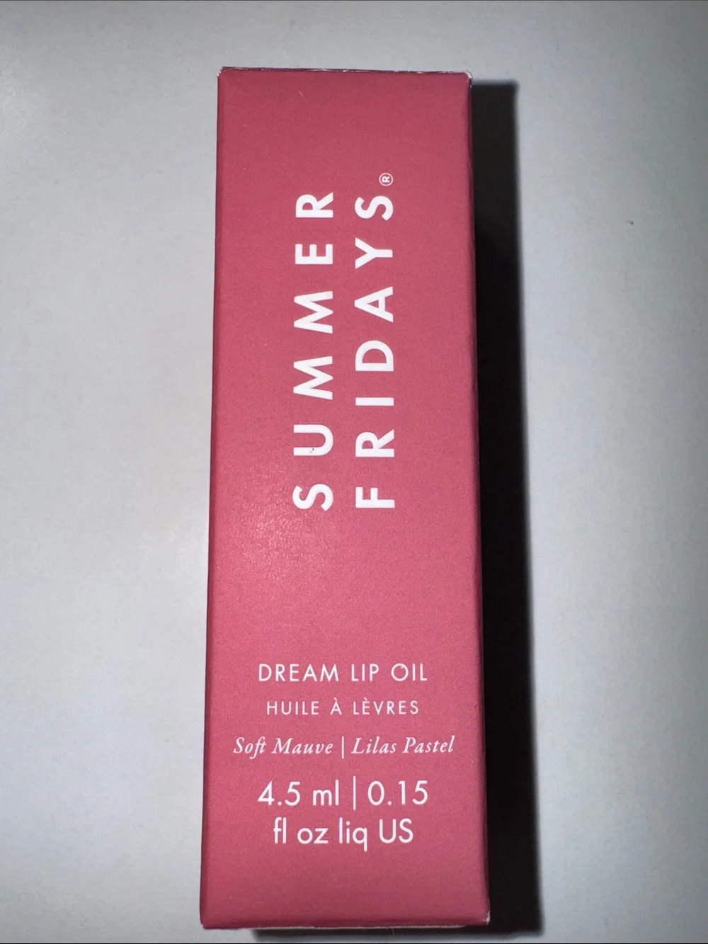 Summer Fridays Dream Lip Oil — Soft Mauve Pink Shade New In Box